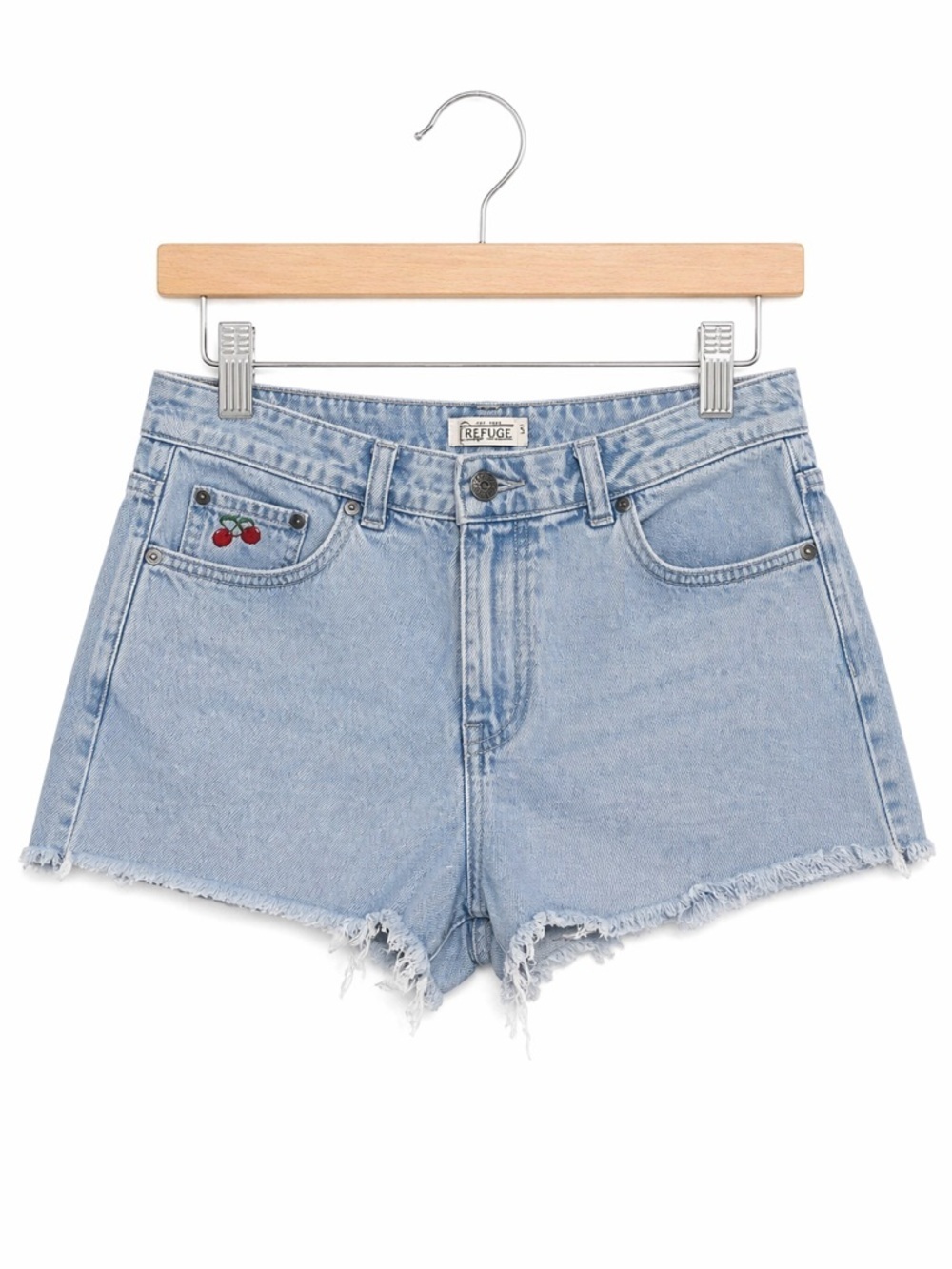 Christopher & Banks Cherry Accent Cutoff Shorts Women’s Size 4 Denim Summer